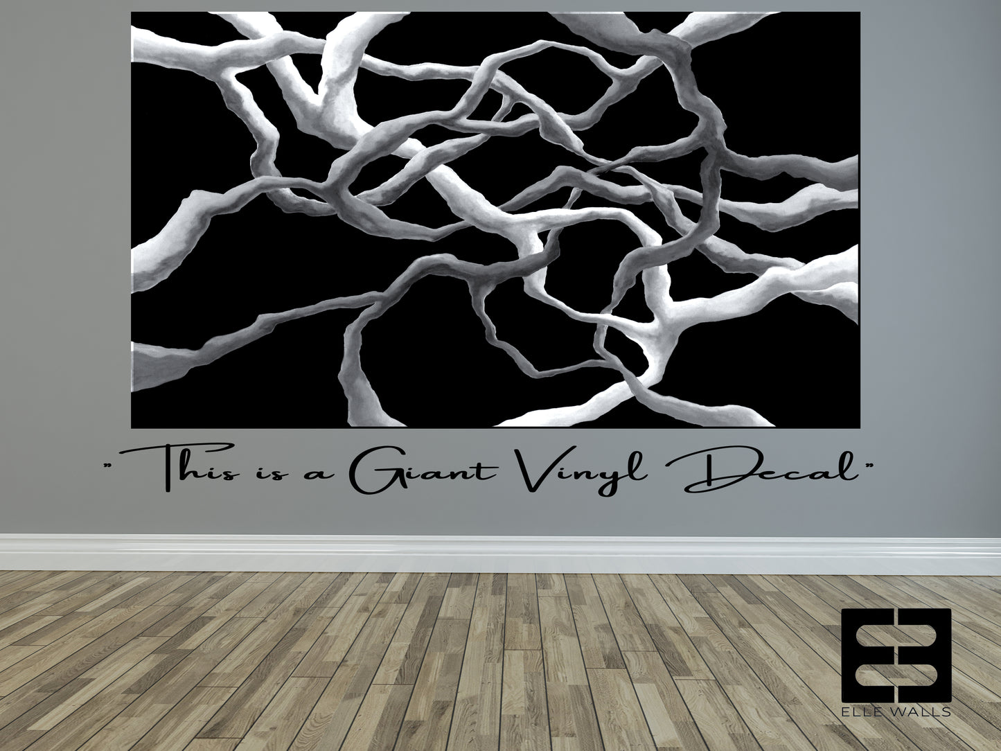 LIQUID BLACK - Giant Wall Art Decal