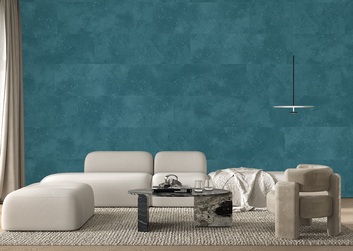 Urban Texture Wallpaper Tile - Medium Teal