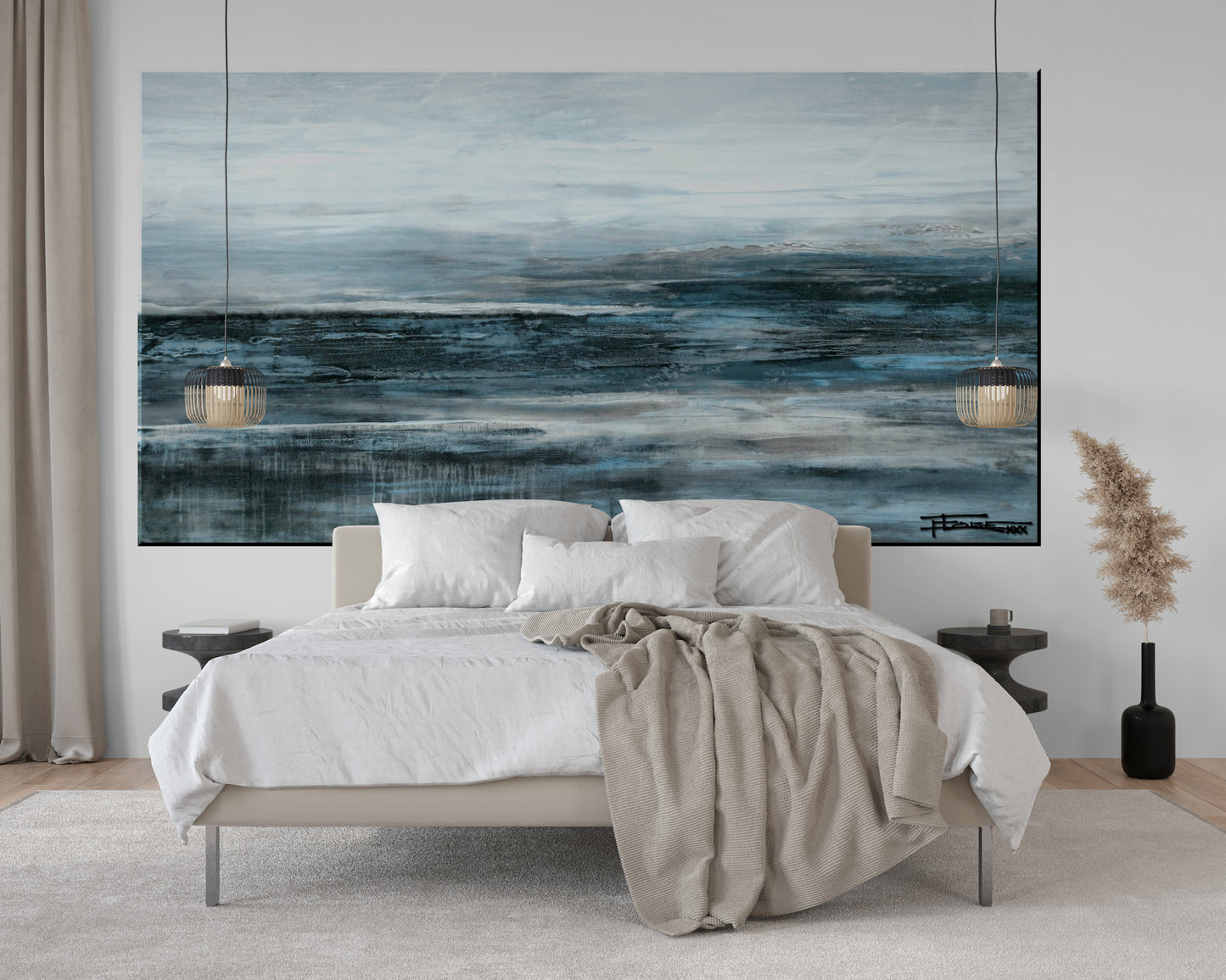 MISTY BLUE- Giant Wall Art Decal