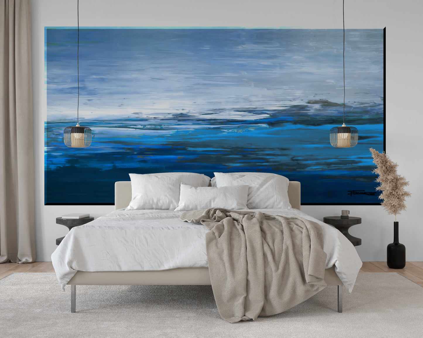 FIELD OF BLUE - Giant Wall Art Decal