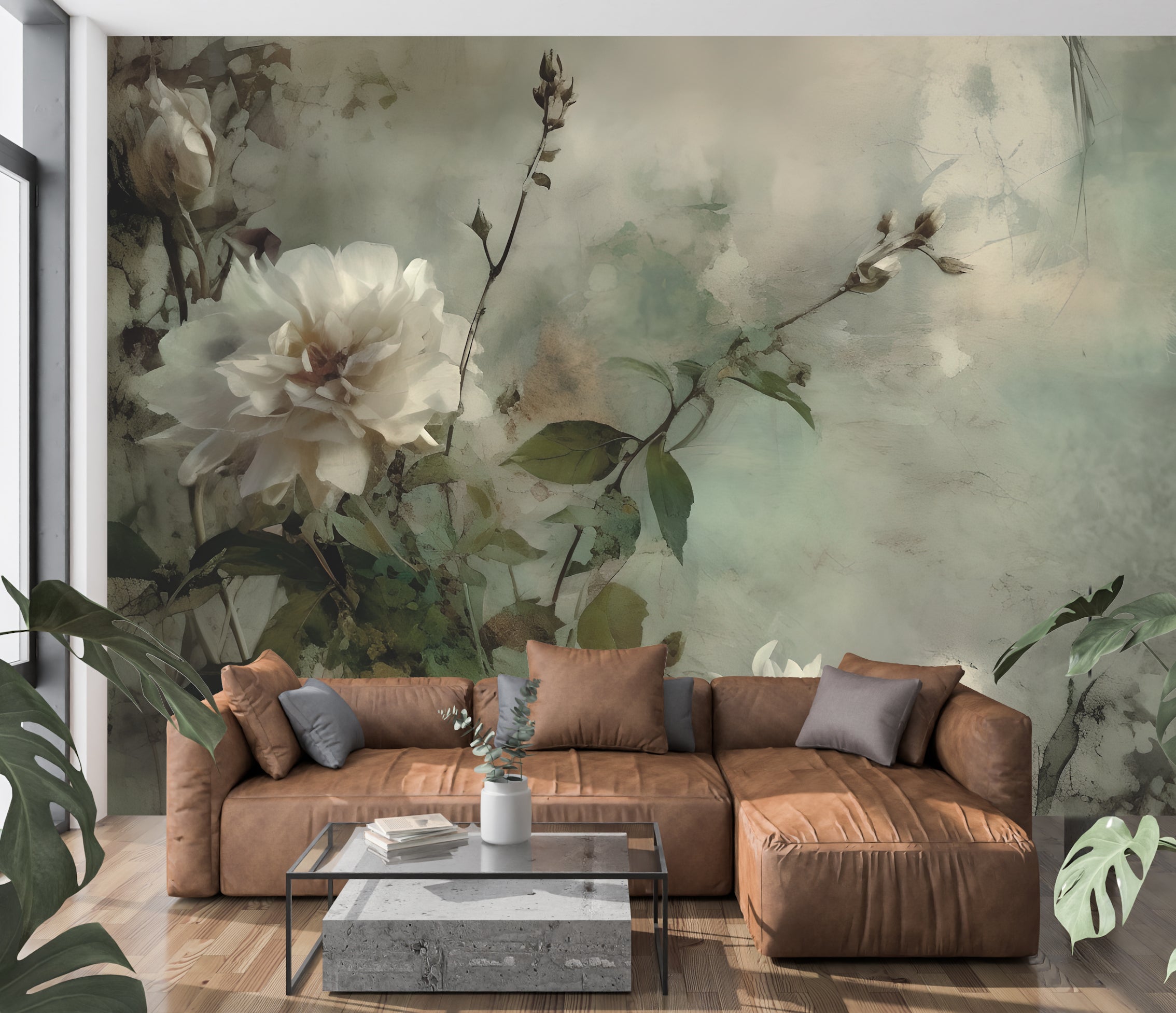 Paper Flowers — Bold Florals Luxury Wallpaper Mural