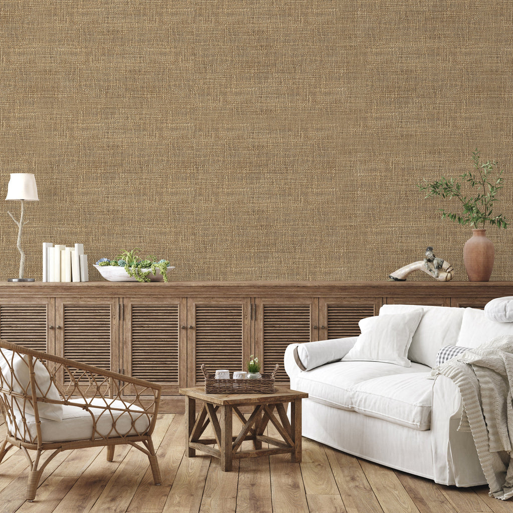 Burlap — Rustic Farmhouse Luxury Wallpaper Mural