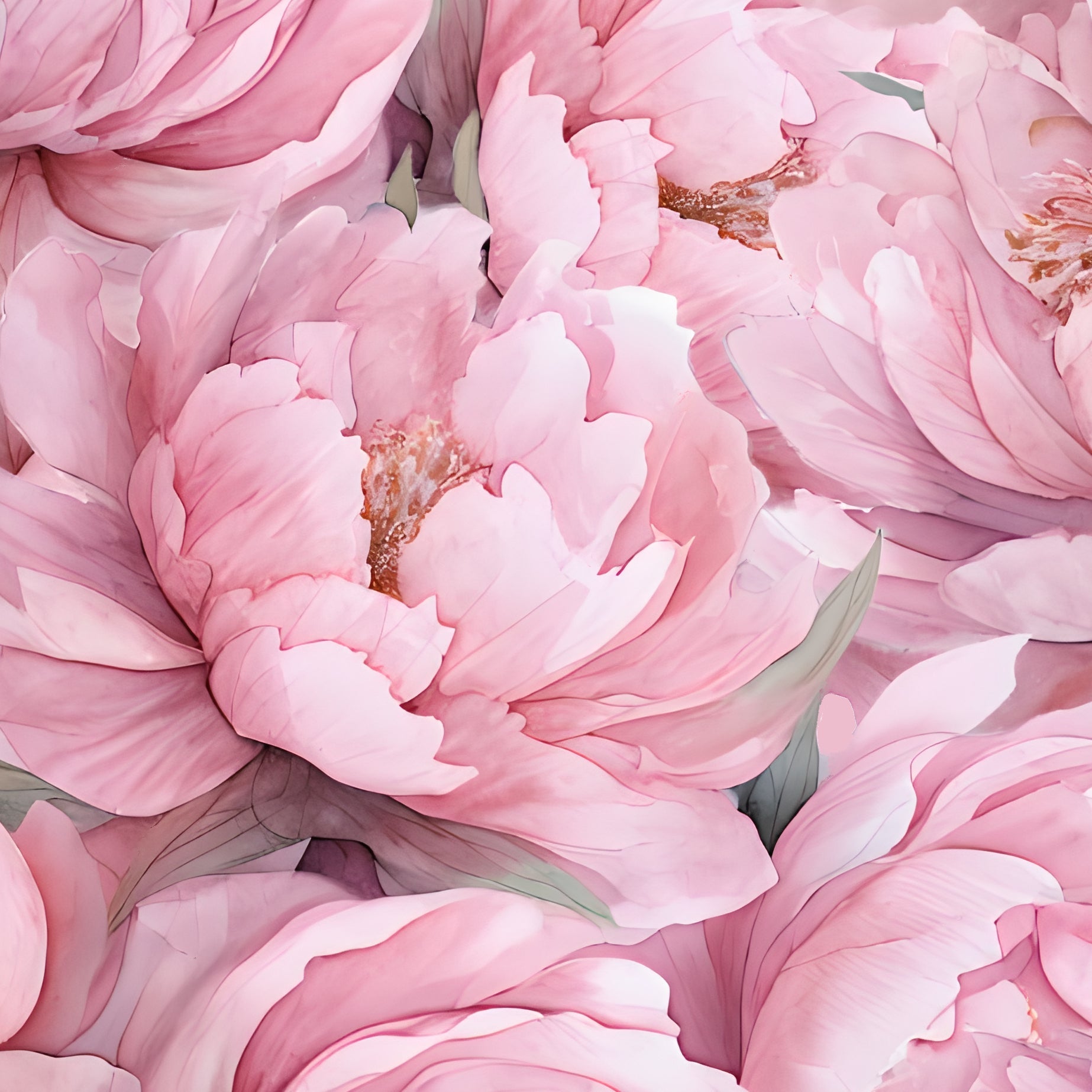 Full Bloom Peonies — Bold Florals Luxury Wallpaper Mural