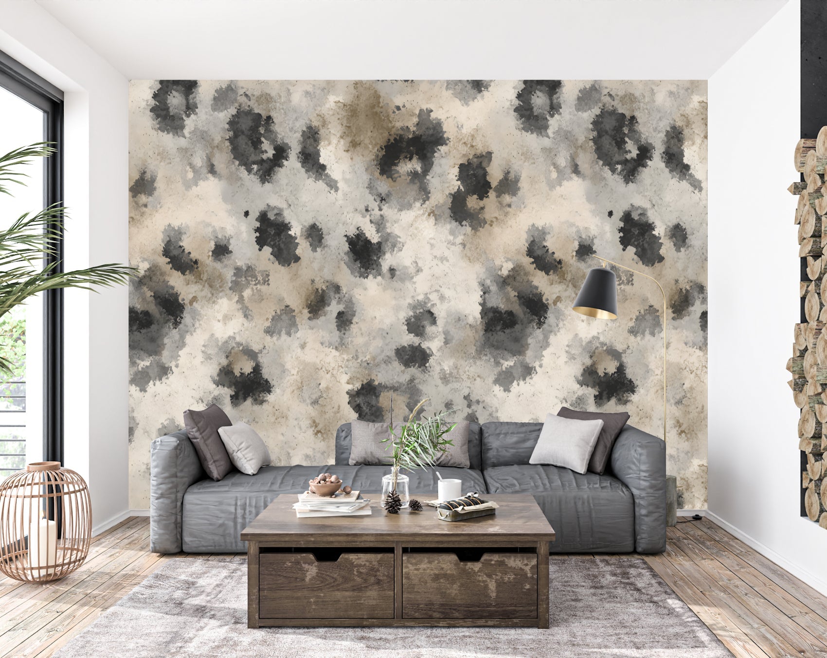 Snow Leopard — Luxe Textures Luxury Wallpaper