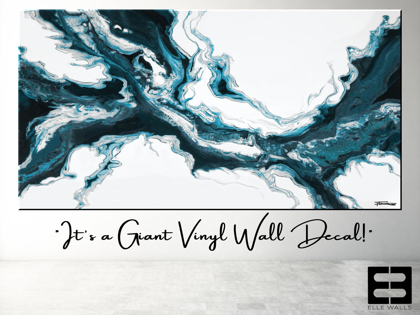 BLUE SPLASH - Giant Wall Art Decal