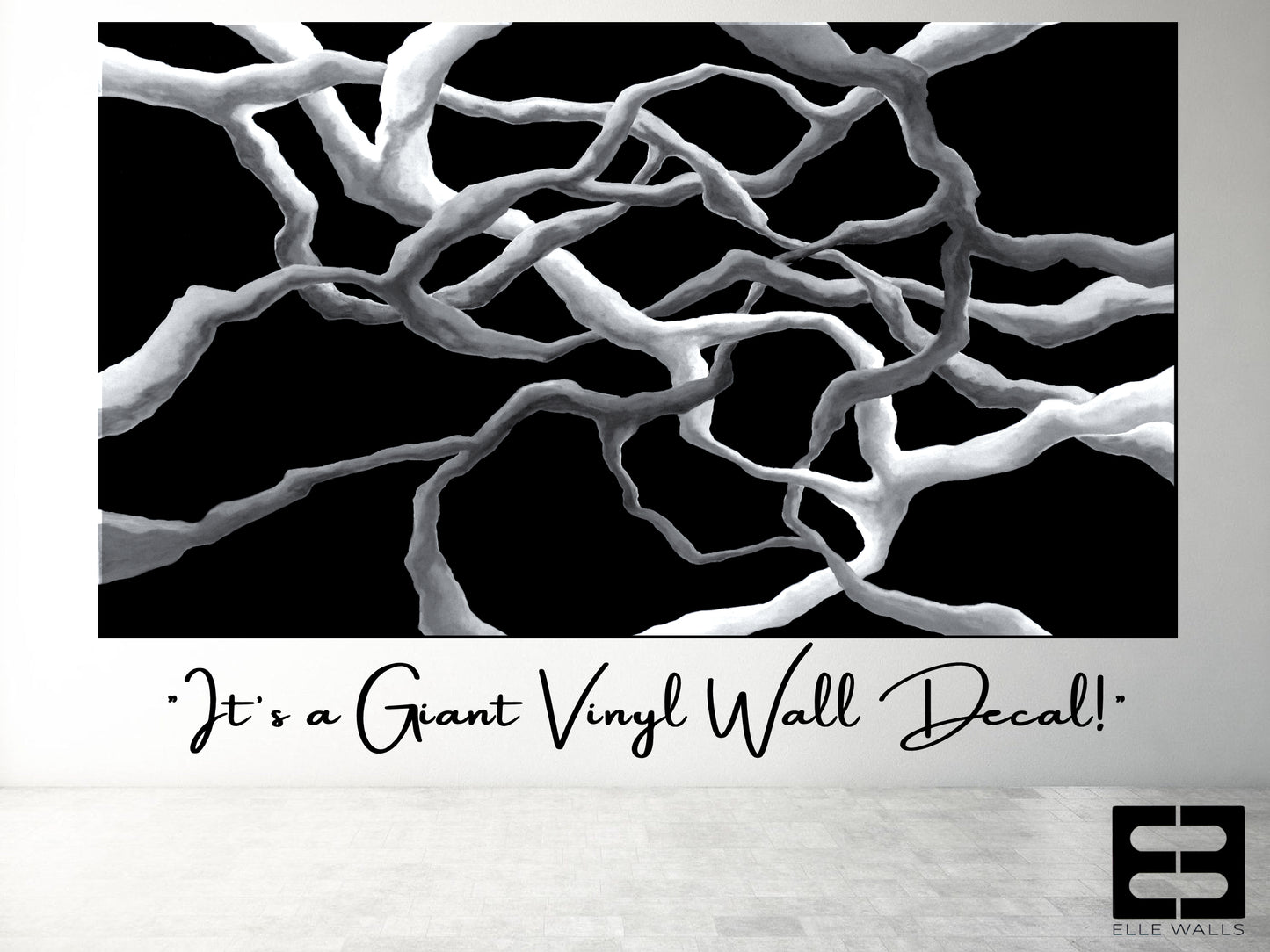 LIQUID BLACK - Giant Wall Art Decal