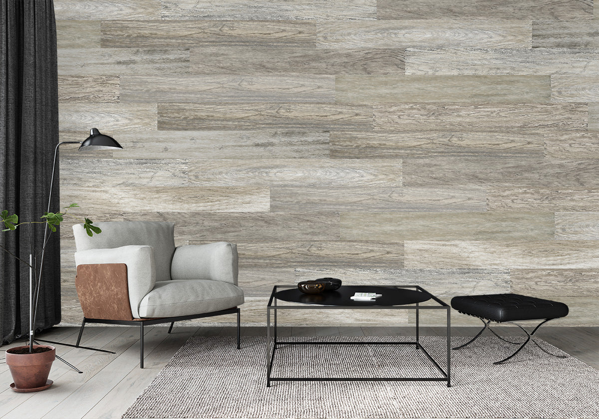 Woodgrain Wallpaper Plank/Tile - Natural