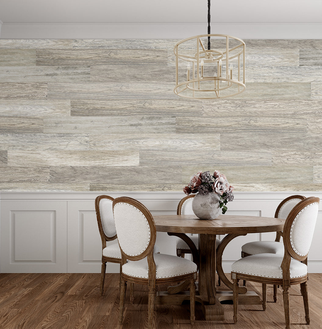 Woodgrain Wallpaper Plank/Tile - Natural