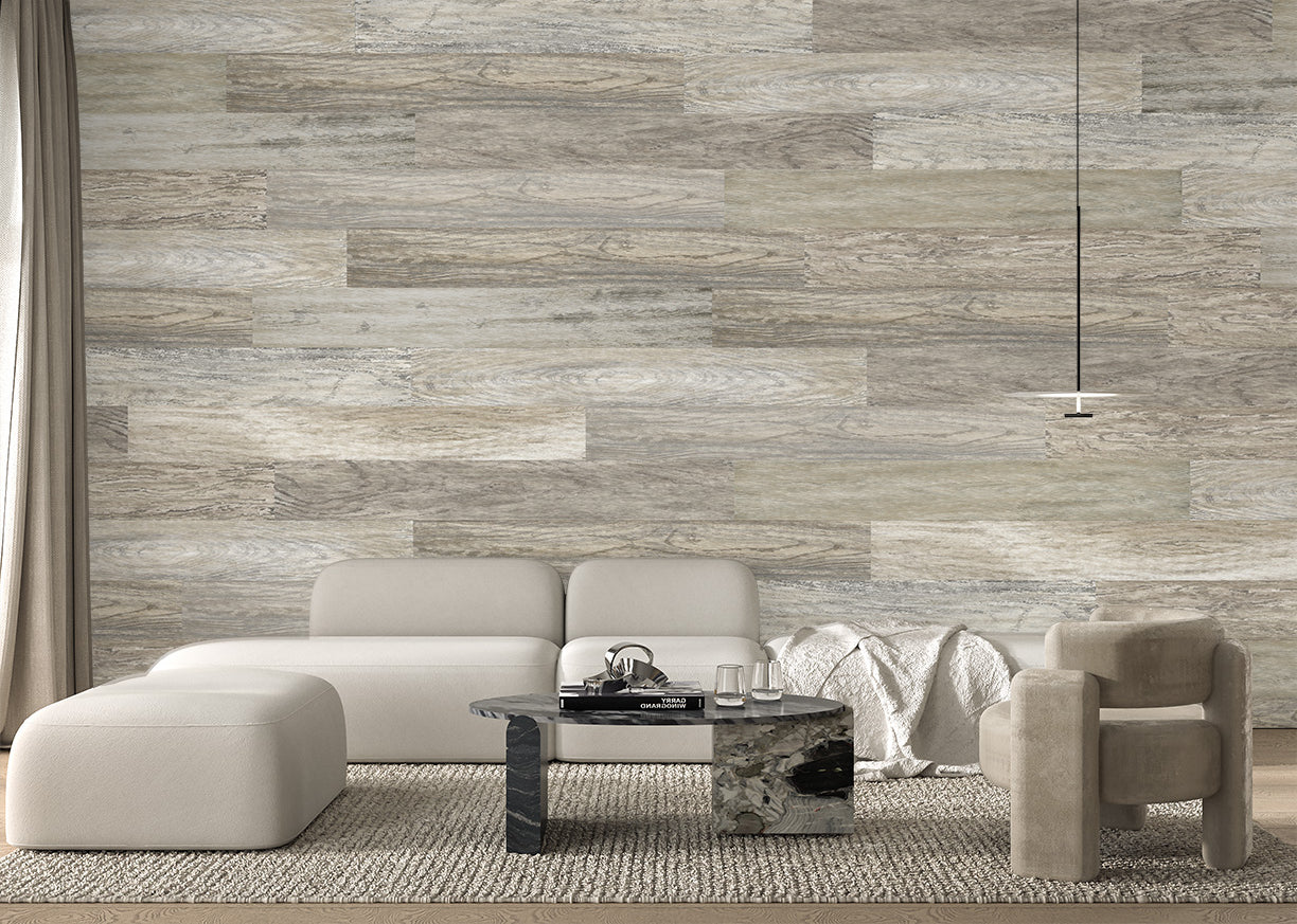 Woodgrain Wallpaper Plank/Tile - Natural