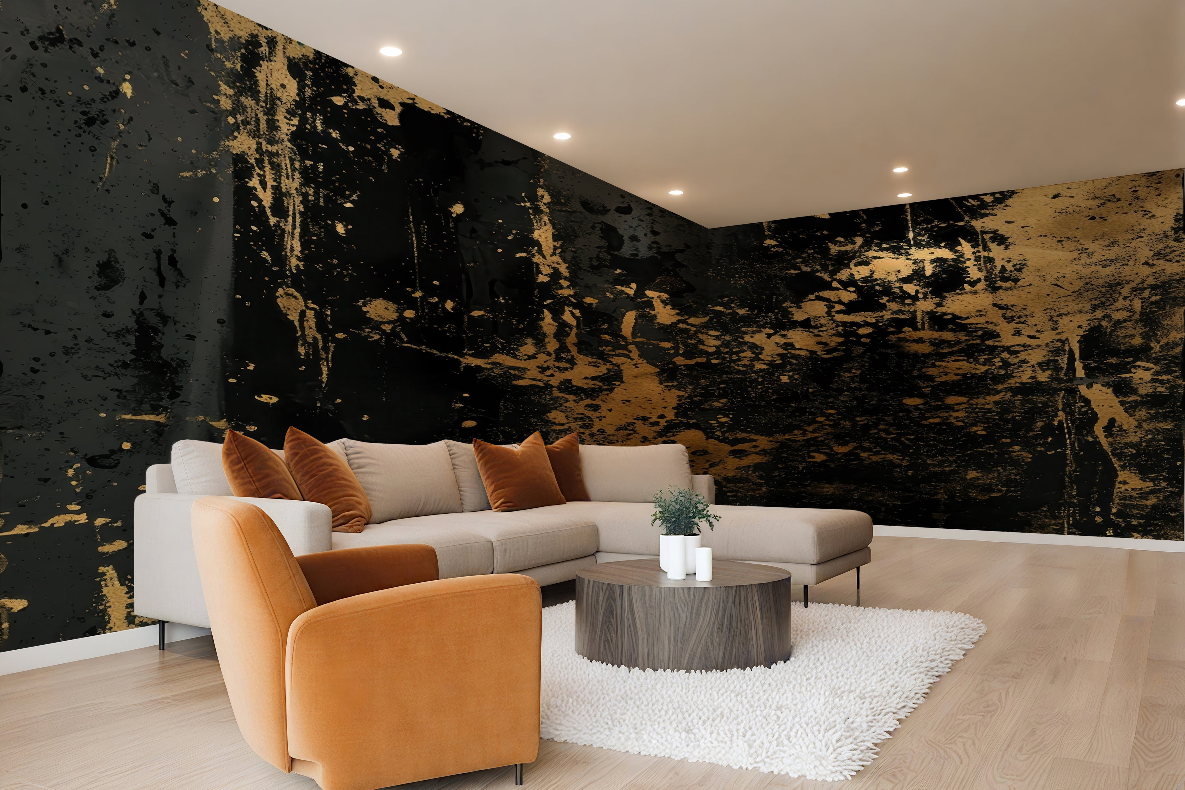 Weathered Veil  —  Luxe Textures Luxury Wallpaper