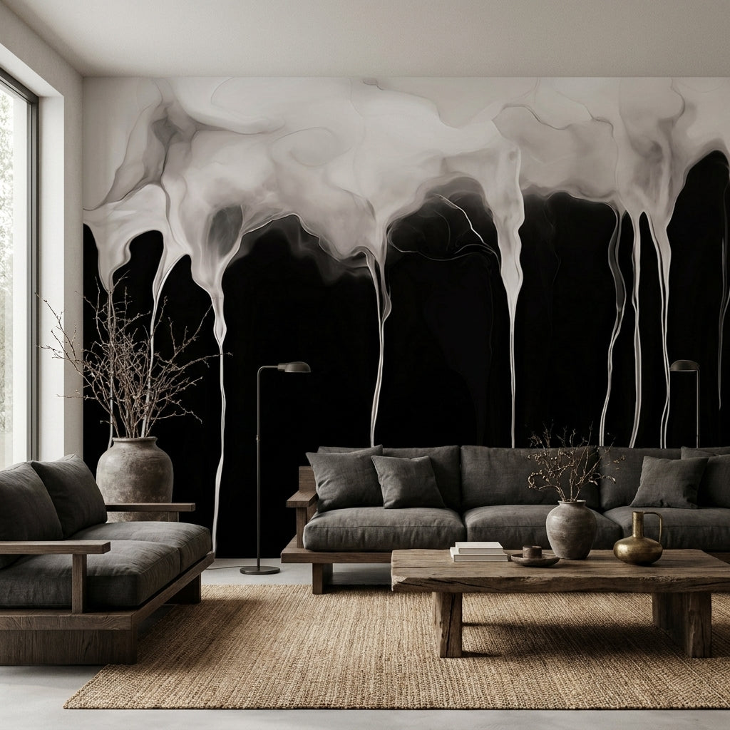 Surrender of Light  —  Abstract Luxury Wallpaper Mural
