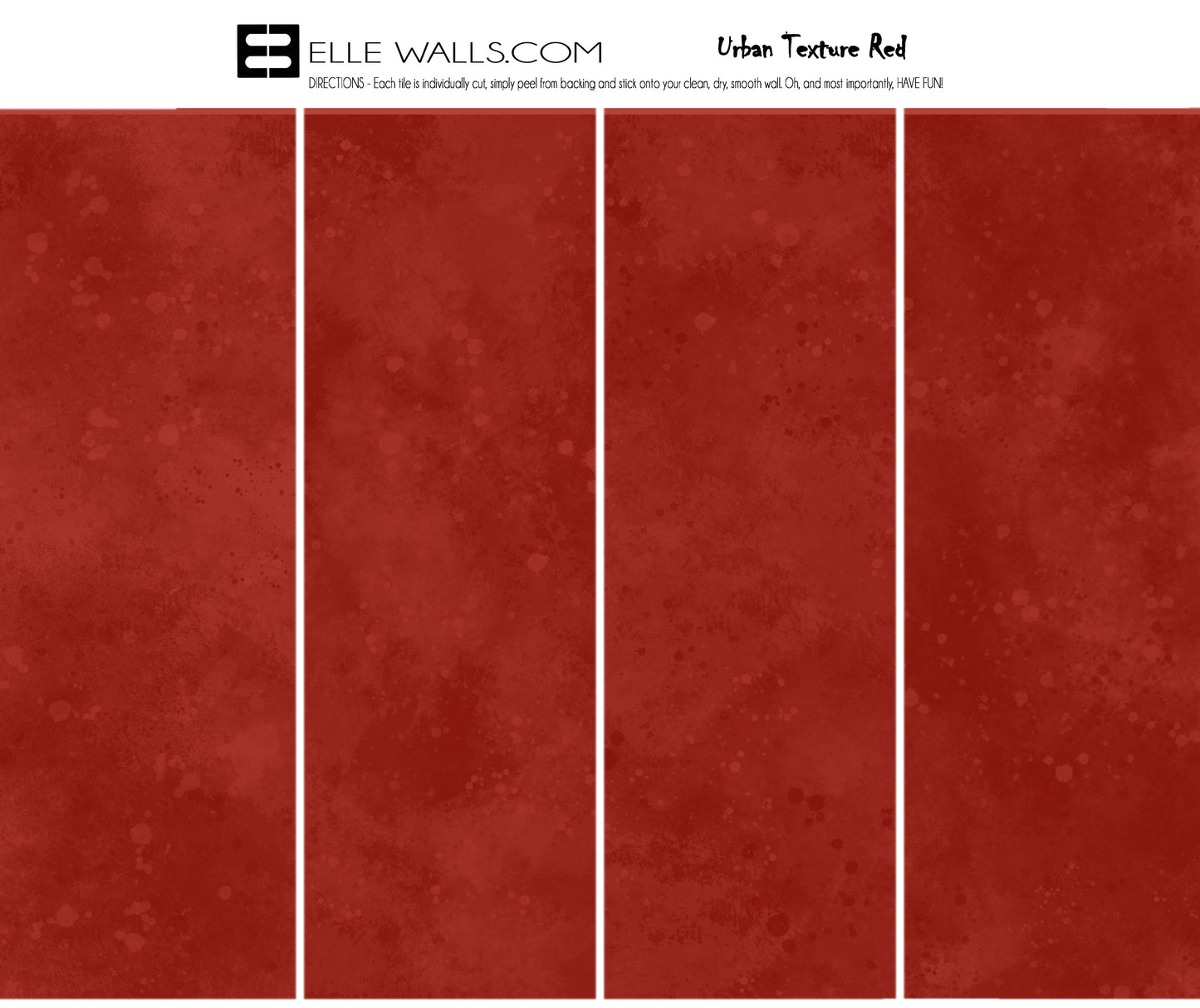 Urban Texture Wallpaper Tile - Red