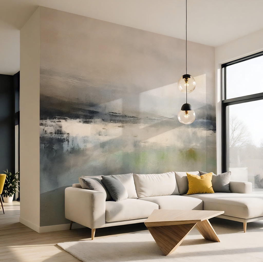 Tidal Mist - Abstract Luxury Wallpaper Mural