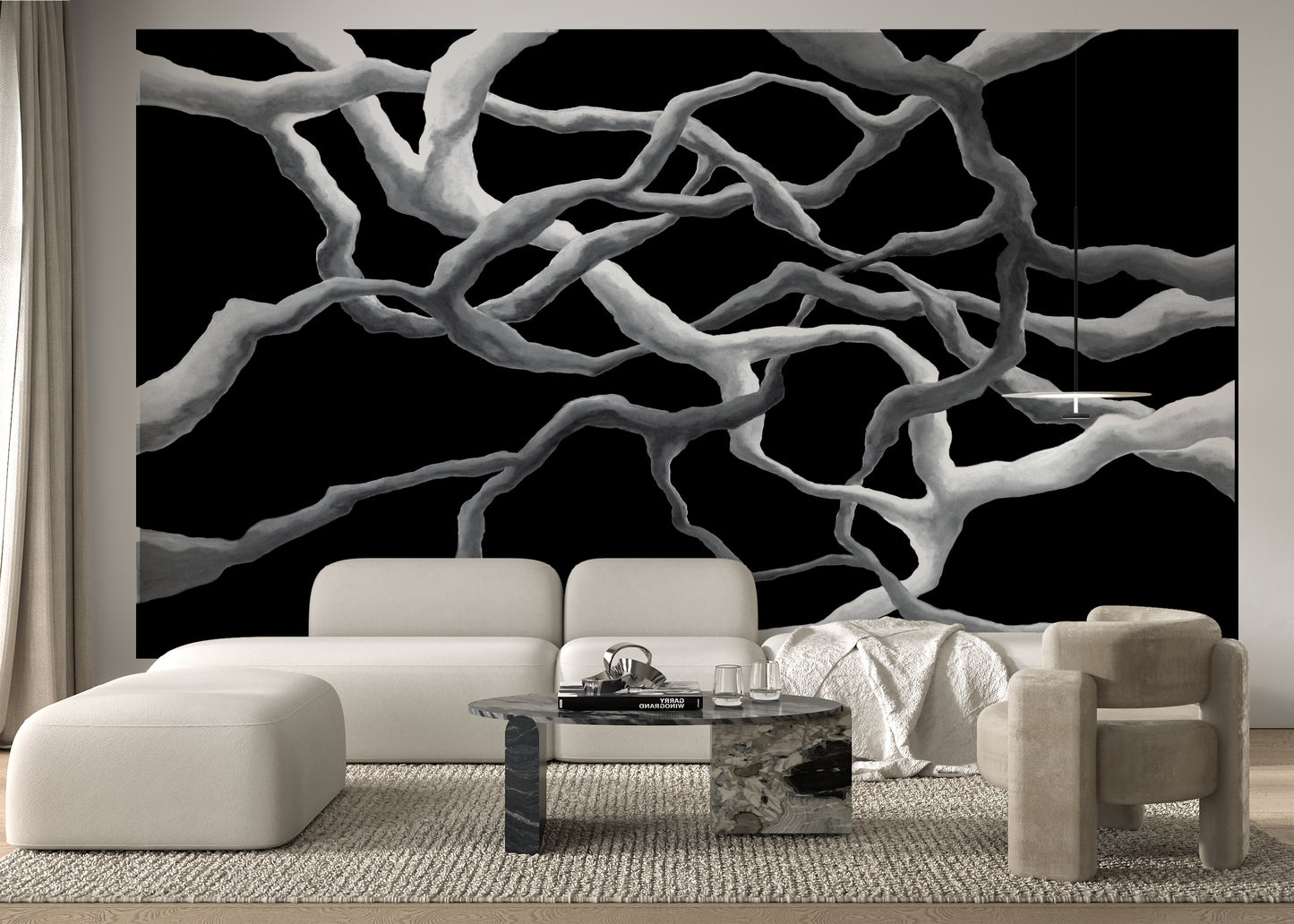 LIQUID BLACK - Giant Wall Art Decal