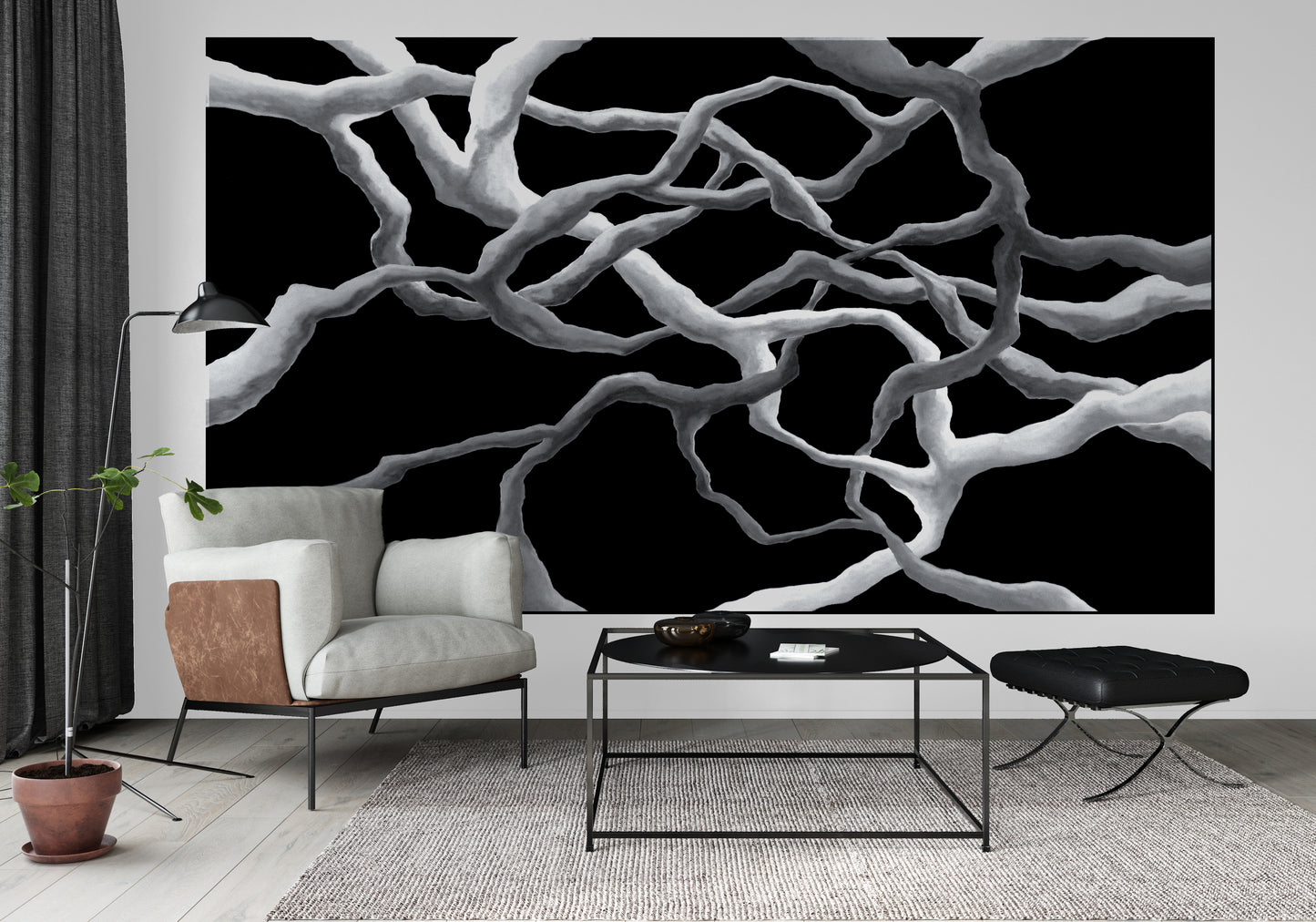 LIQUID BLACK - Giant Wall Art Decal