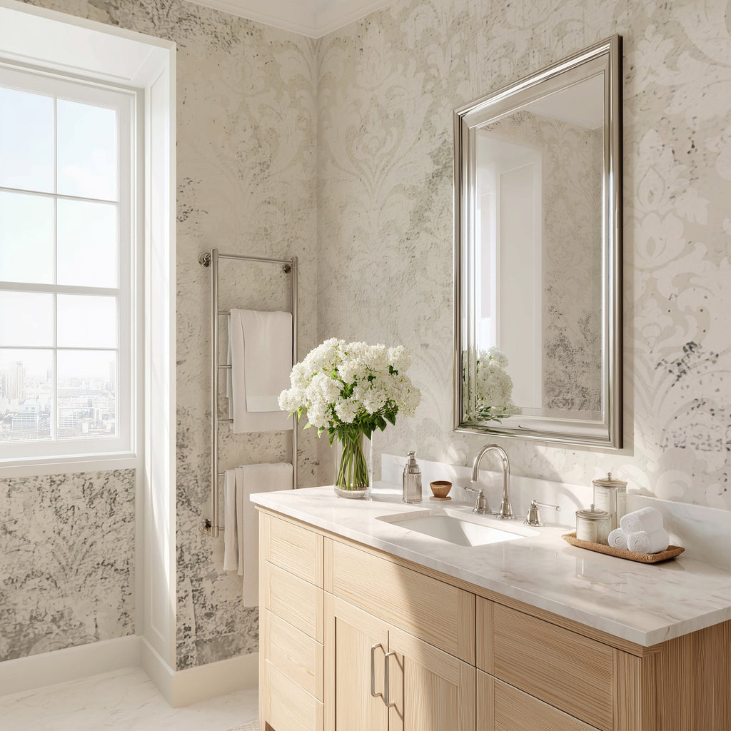 Ghost Damask — Luxe Textures Luxury Wallpaper Mural
