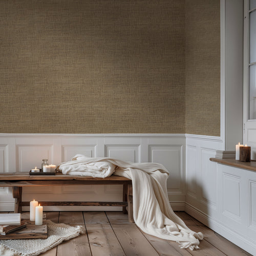 Burlap — Rustic Farmhouse Luxury Wallpaper Mural