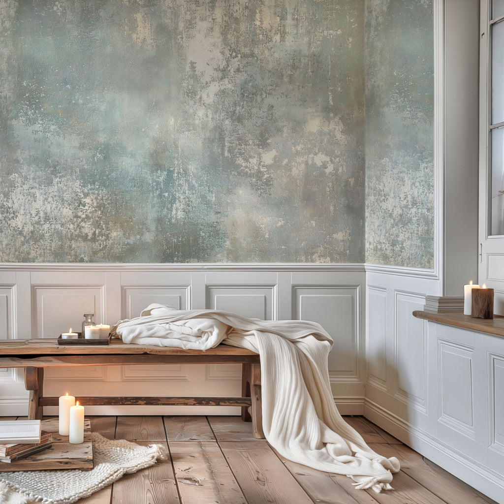 Soft Blue Plaster — Luxe Textures Luxury Wallpaper Mural