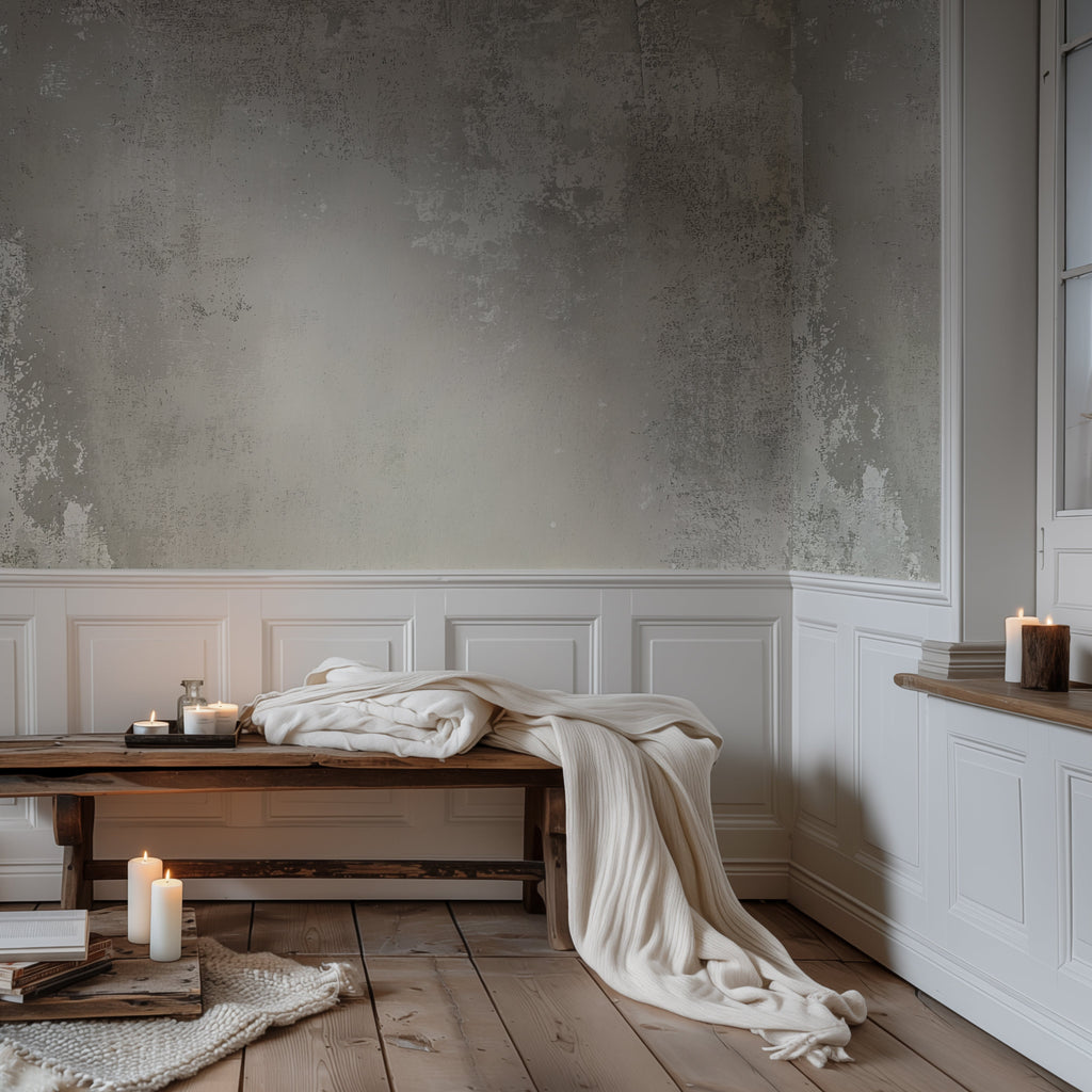 Distressed Rustic Concrete — Luxe Textures Luxury Wallpaper Mural
