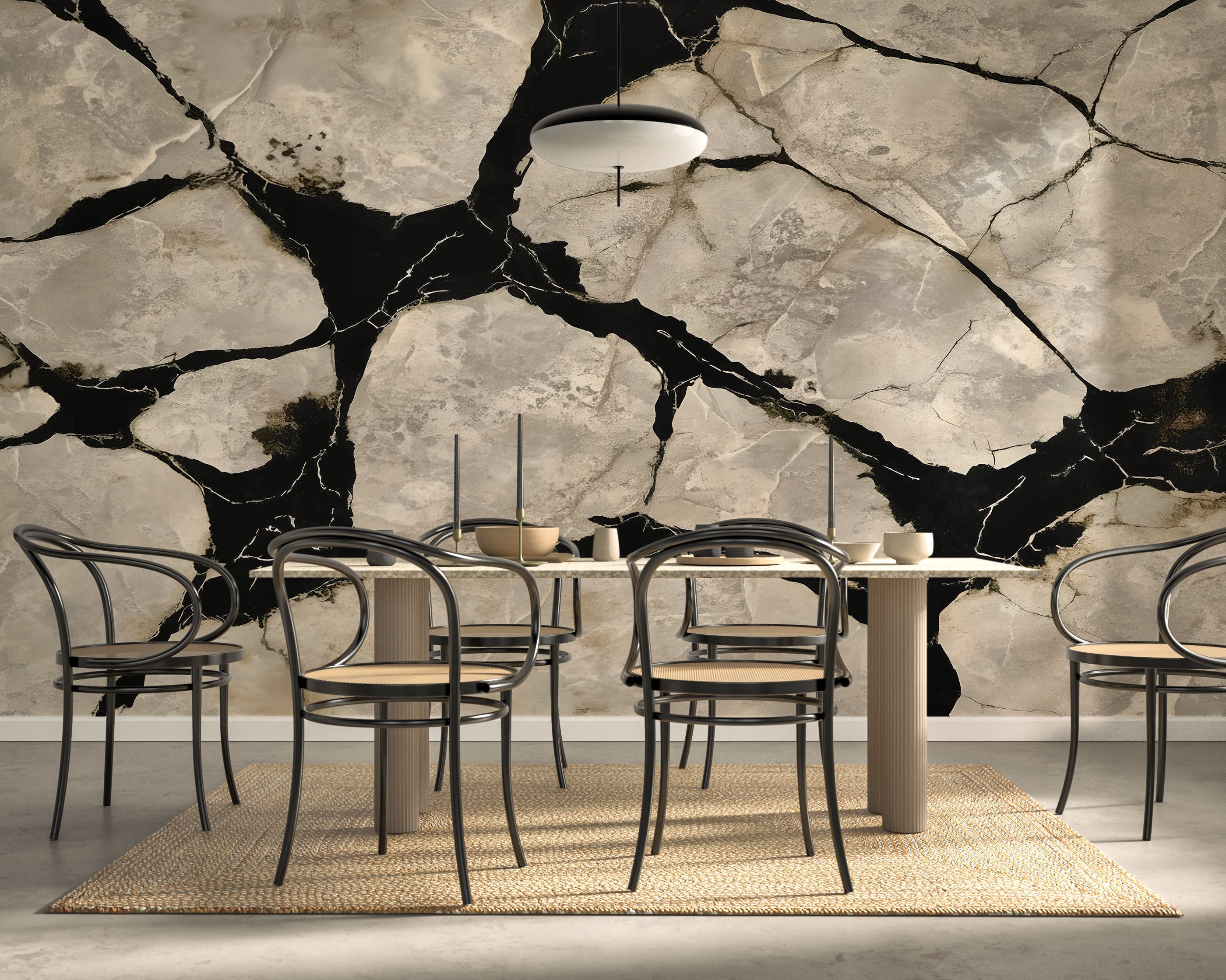 Onyx & Cream — Luxe Textures Luxury Wallpaper Mural