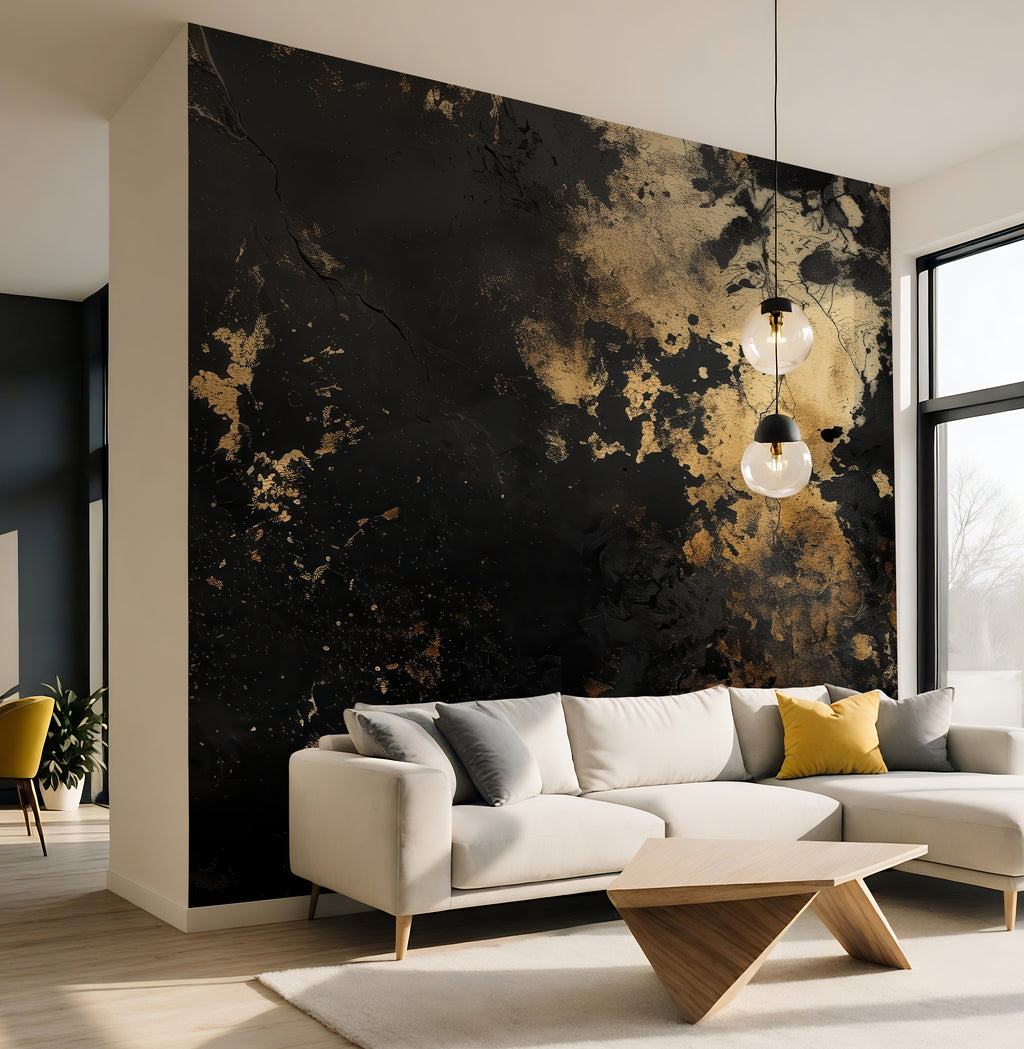 Burnished Void —  Luxe Textures Luxury Wallpaper