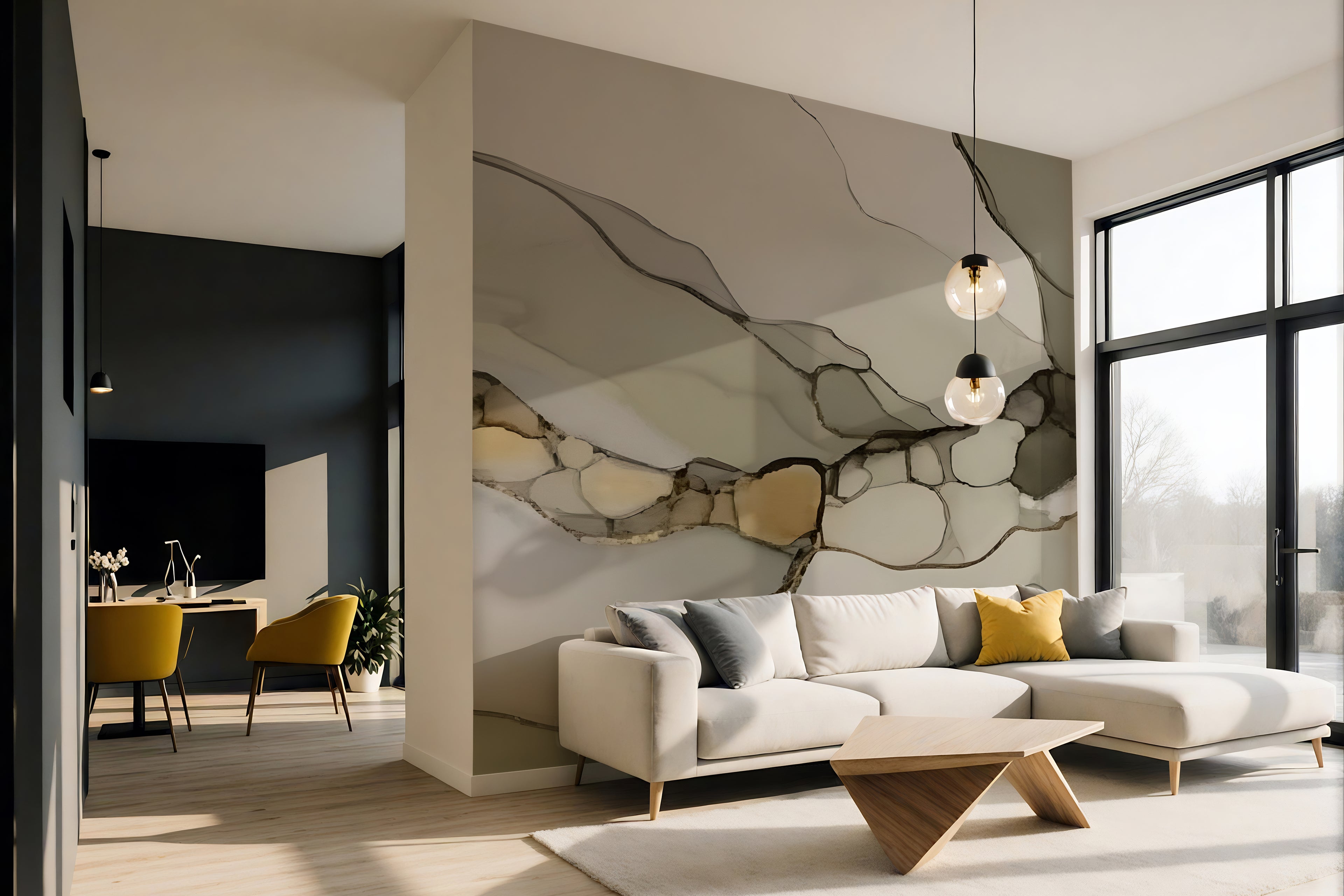 Green Earth — Abstract Luxury Wallpaper Mural
