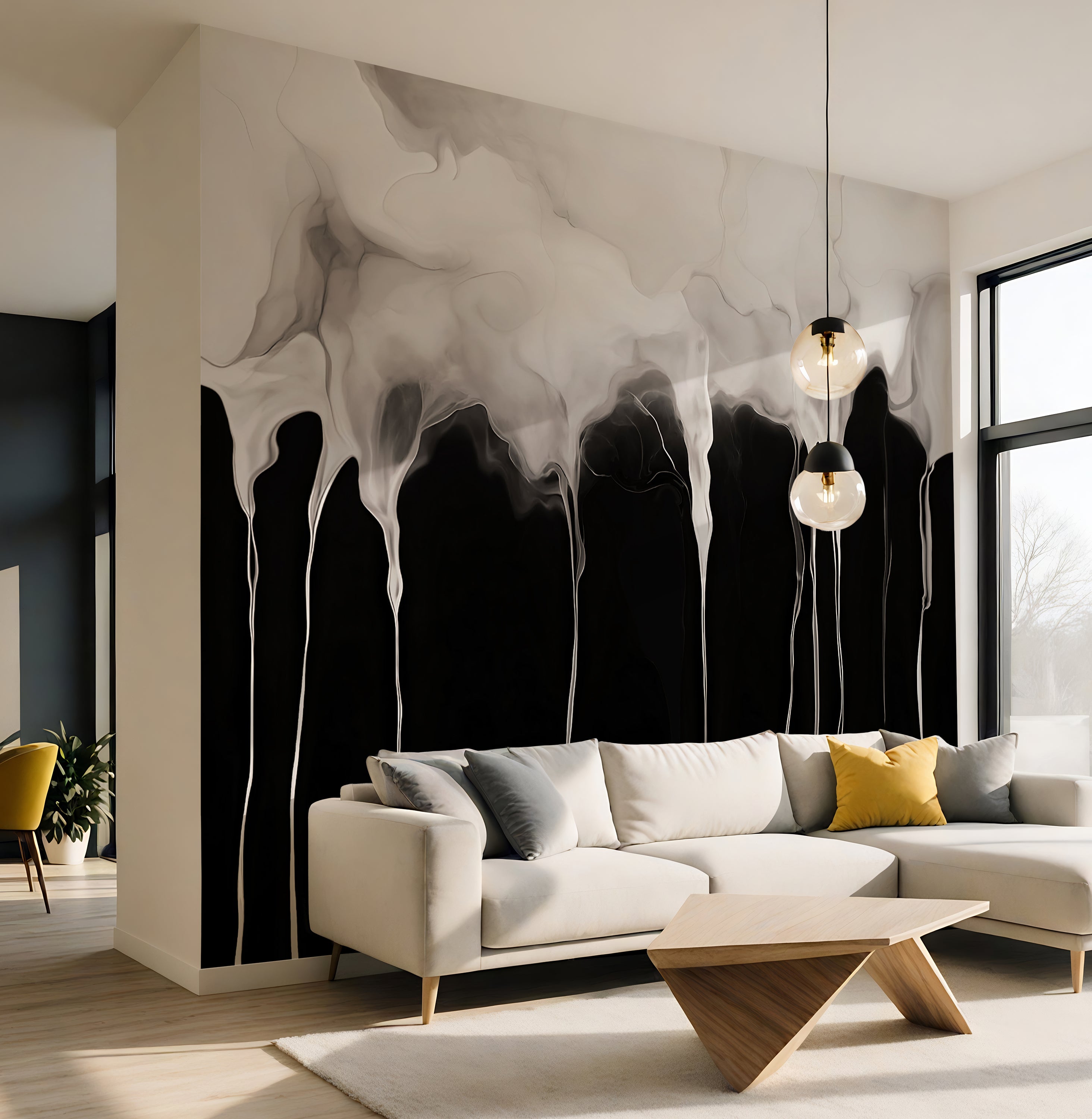 Surrender of Light  —  Abstract Luxury Wallpaper Mural