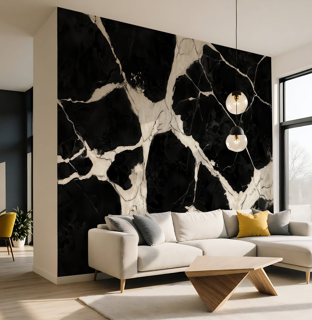Ink Fracture — Luxe Textures Luxury Wallpaper Mural