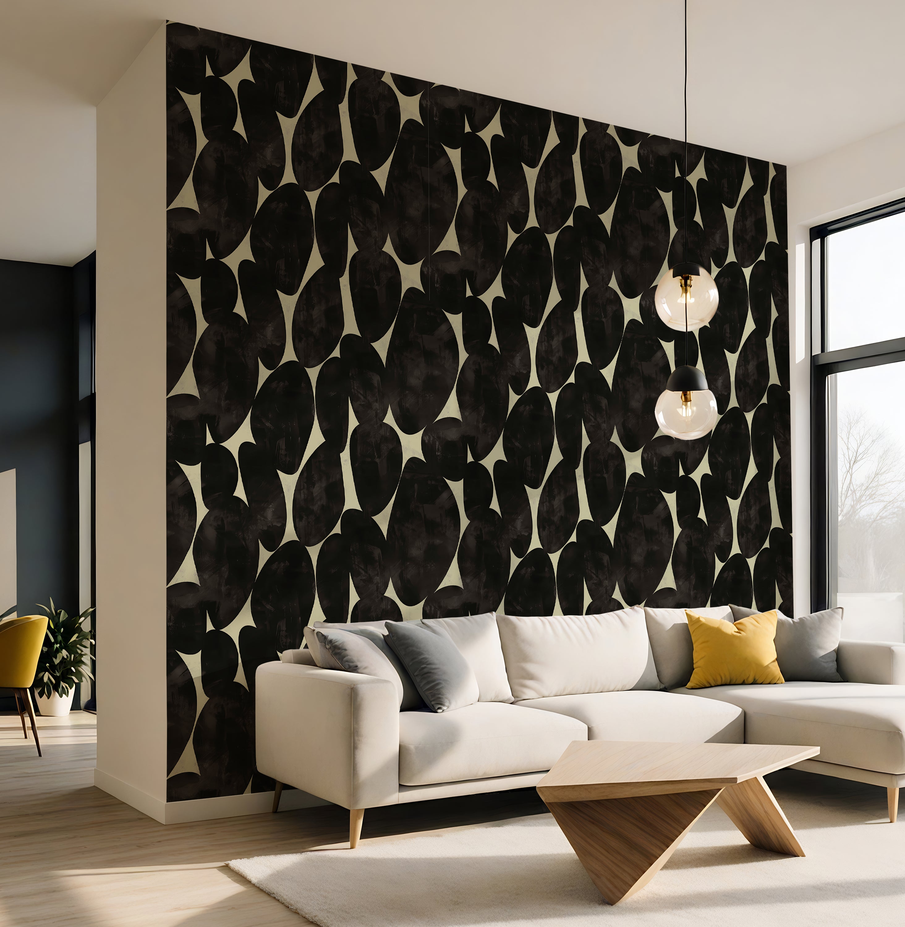 Charcoal Stone — Luxe Textures Luxury Wallpaper
