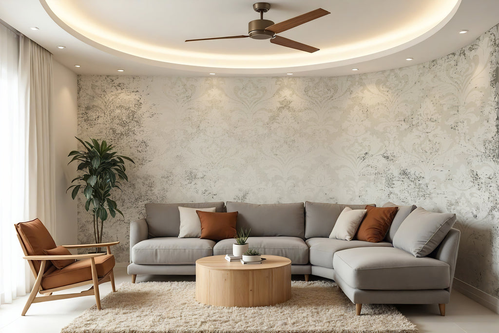 Ghost Damask — Luxe Textures Luxury Wallpaper Mural