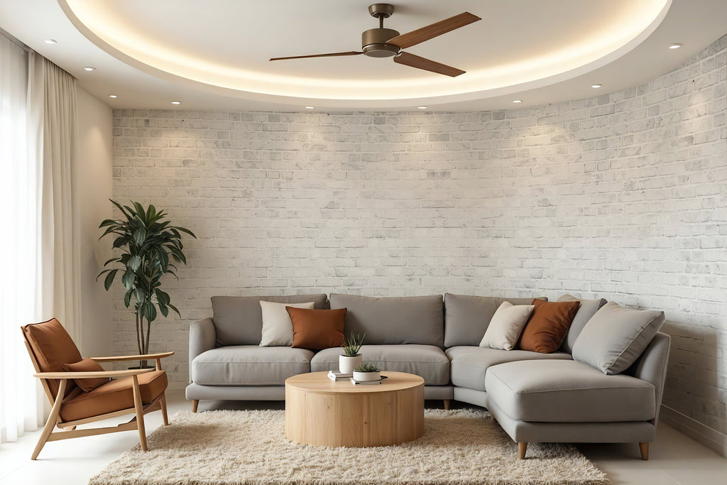 Whitewash Brick — Rustic Farmhouse Luxury Wallpaper Mural