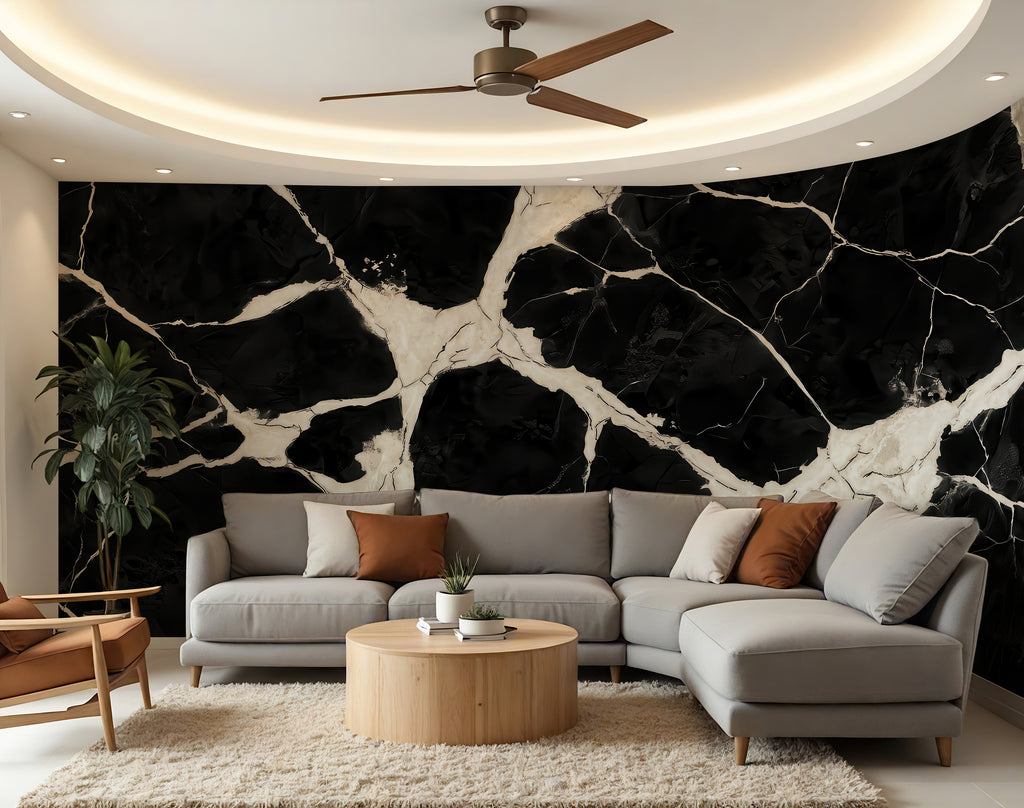 Ink Fracture — Luxe Textures Luxury Wallpaper Mural