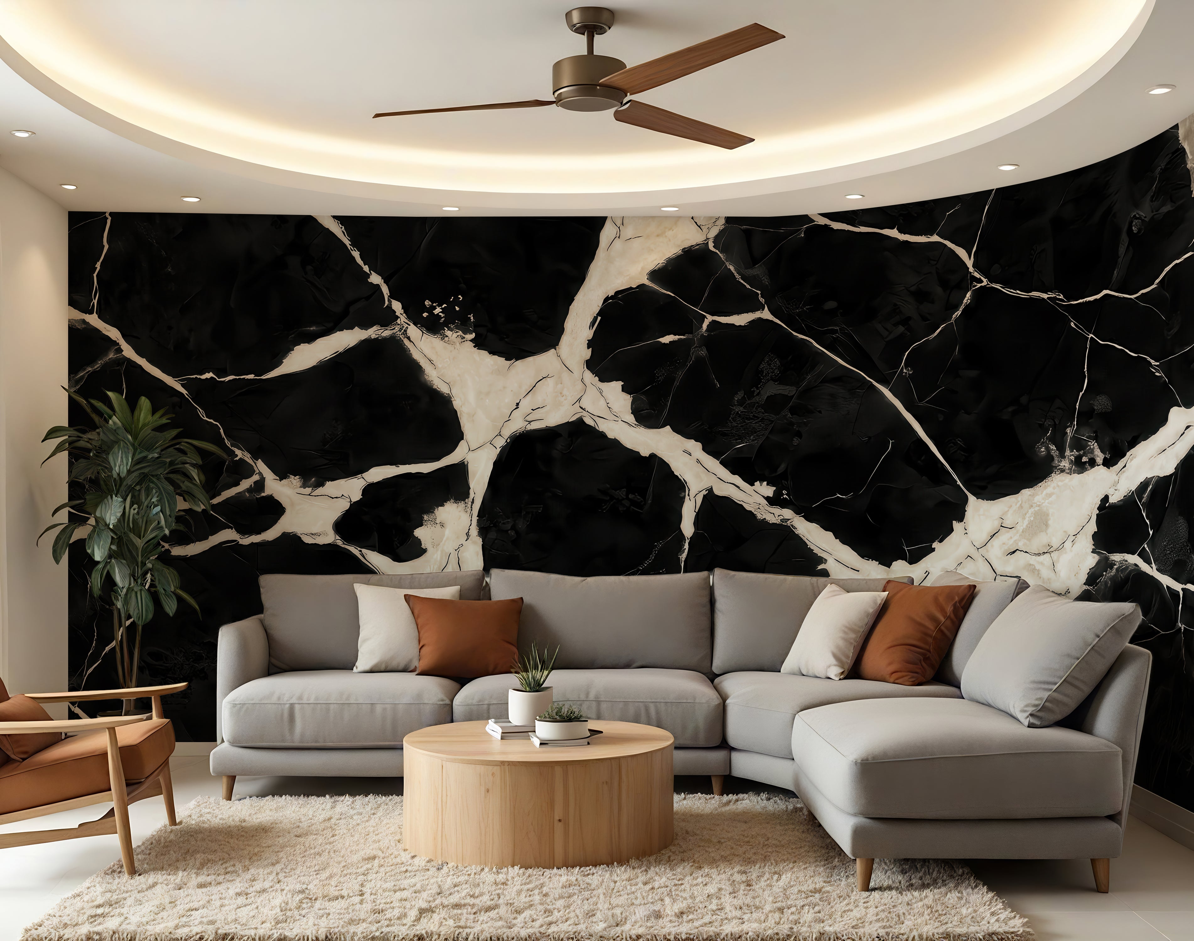 Ink Fracture — Luxe Textures Luxury Wallpaper Mural