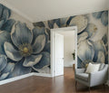 Indigo Bloom — Bold Florals Luxury Wallpaper Mural