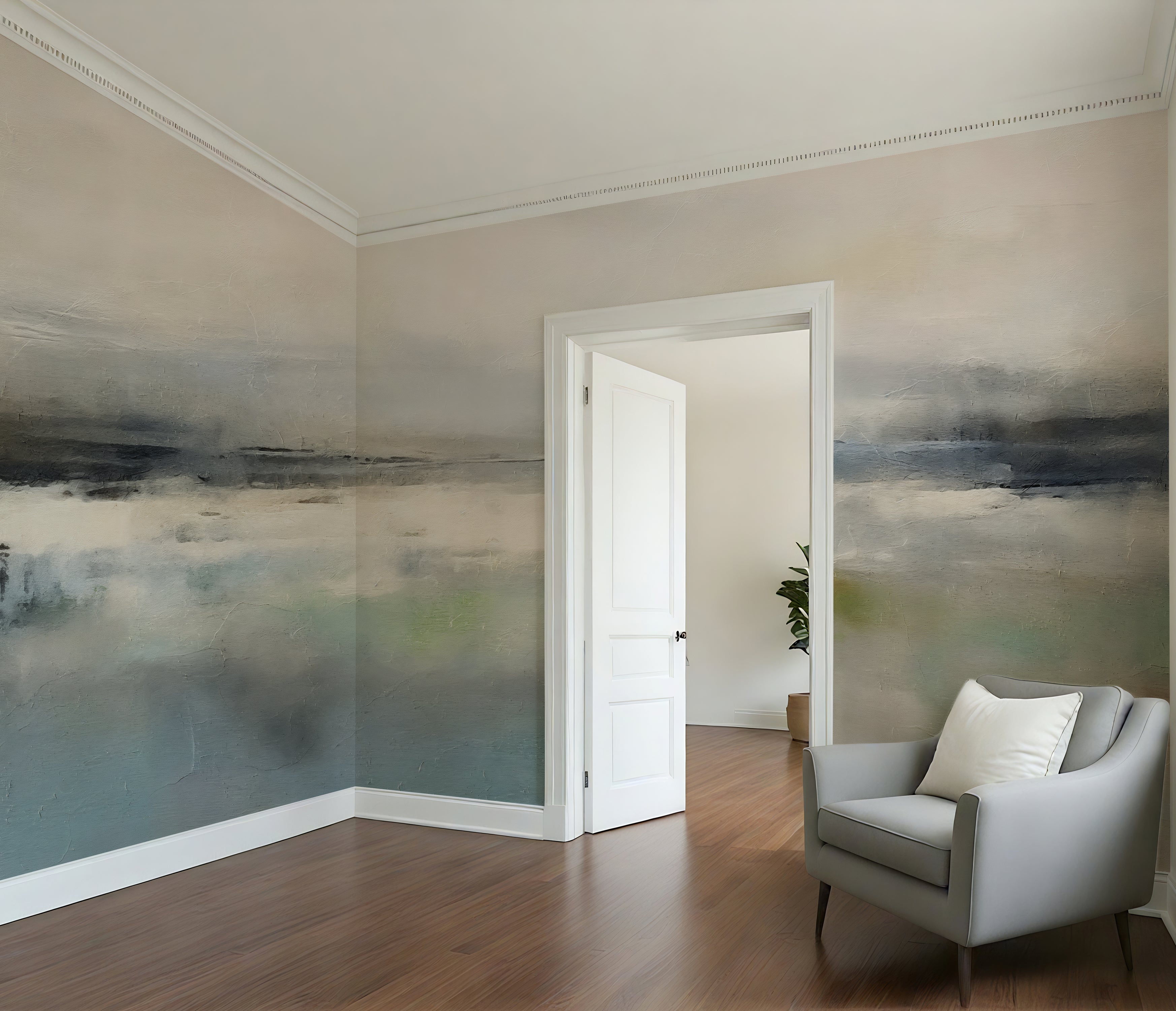 Tidal Mist - Abstract Luxury Wallpaper Mural