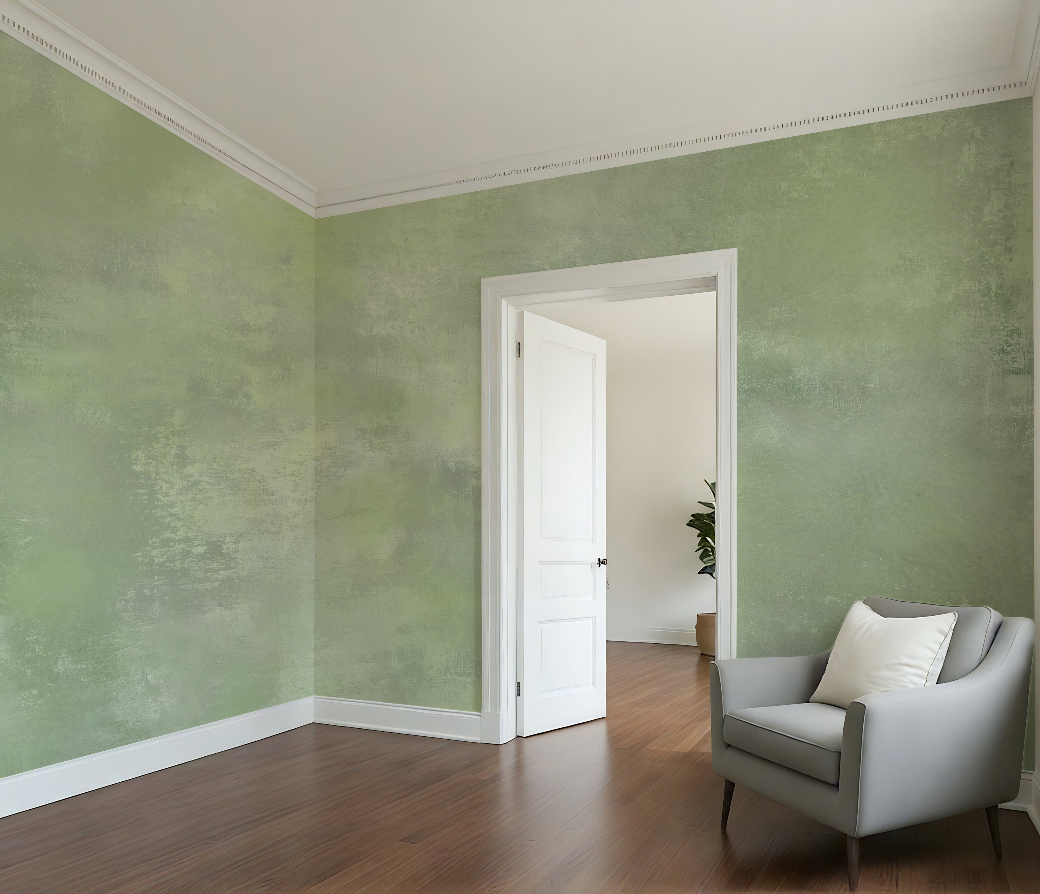 Spring Green Plaster - Luxe Textures Luxury Wallpaper Mural