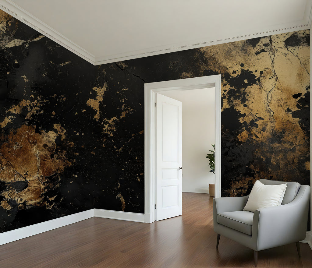 Burnished Void —  Luxe Textures Luxury Wallpaper