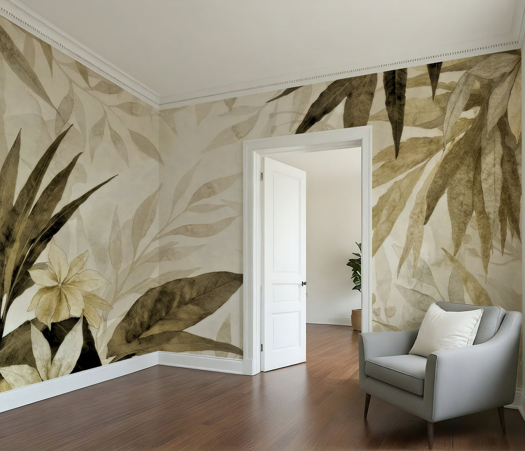 Tropical  Reverie — Bold Florals Luxury Wallpaper Mural