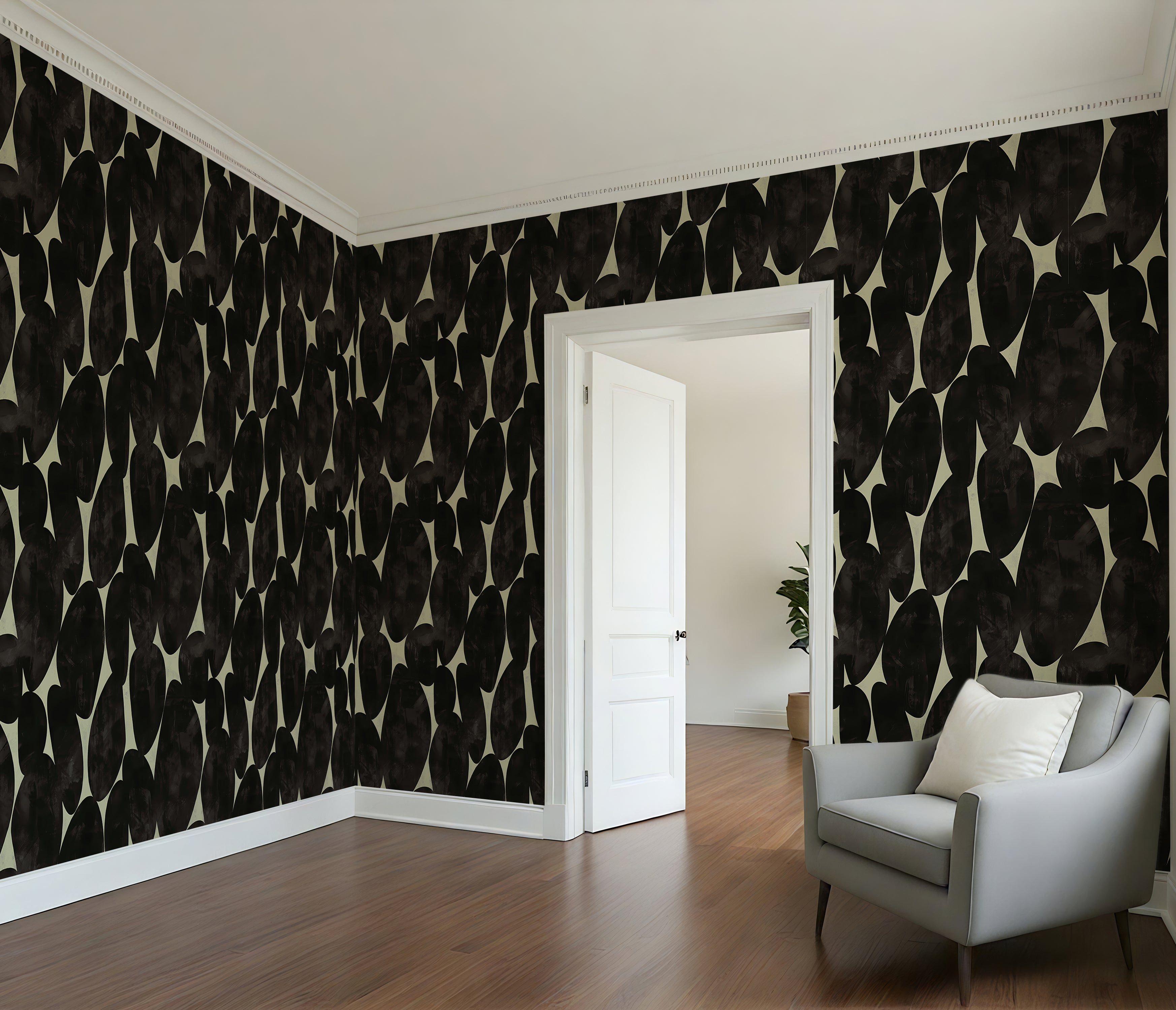 Charcoal Stone — Luxe Textures Luxury Wallpaper