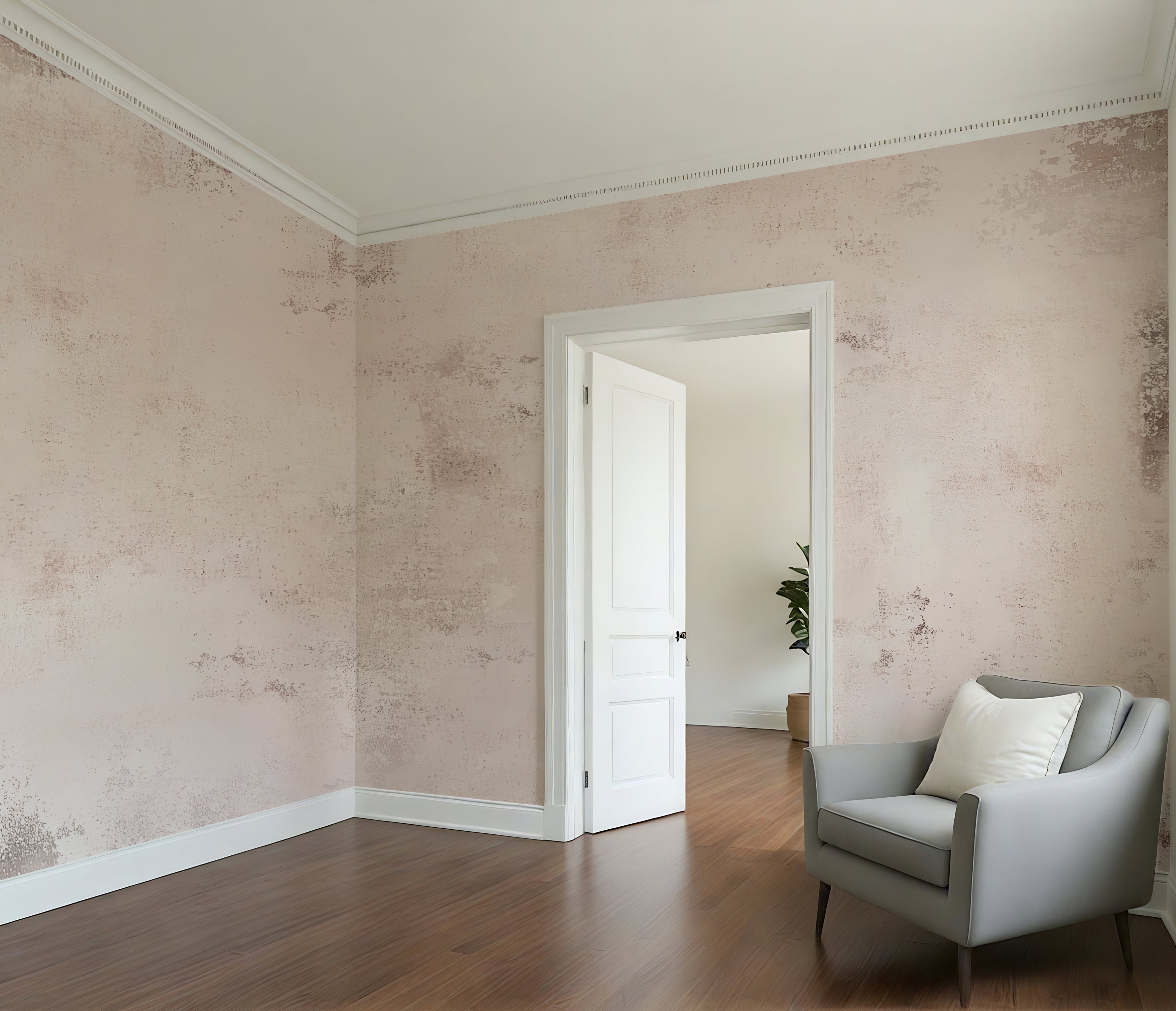 Blush Concrete - Luxe Textures Luxury Wallpaper Mural