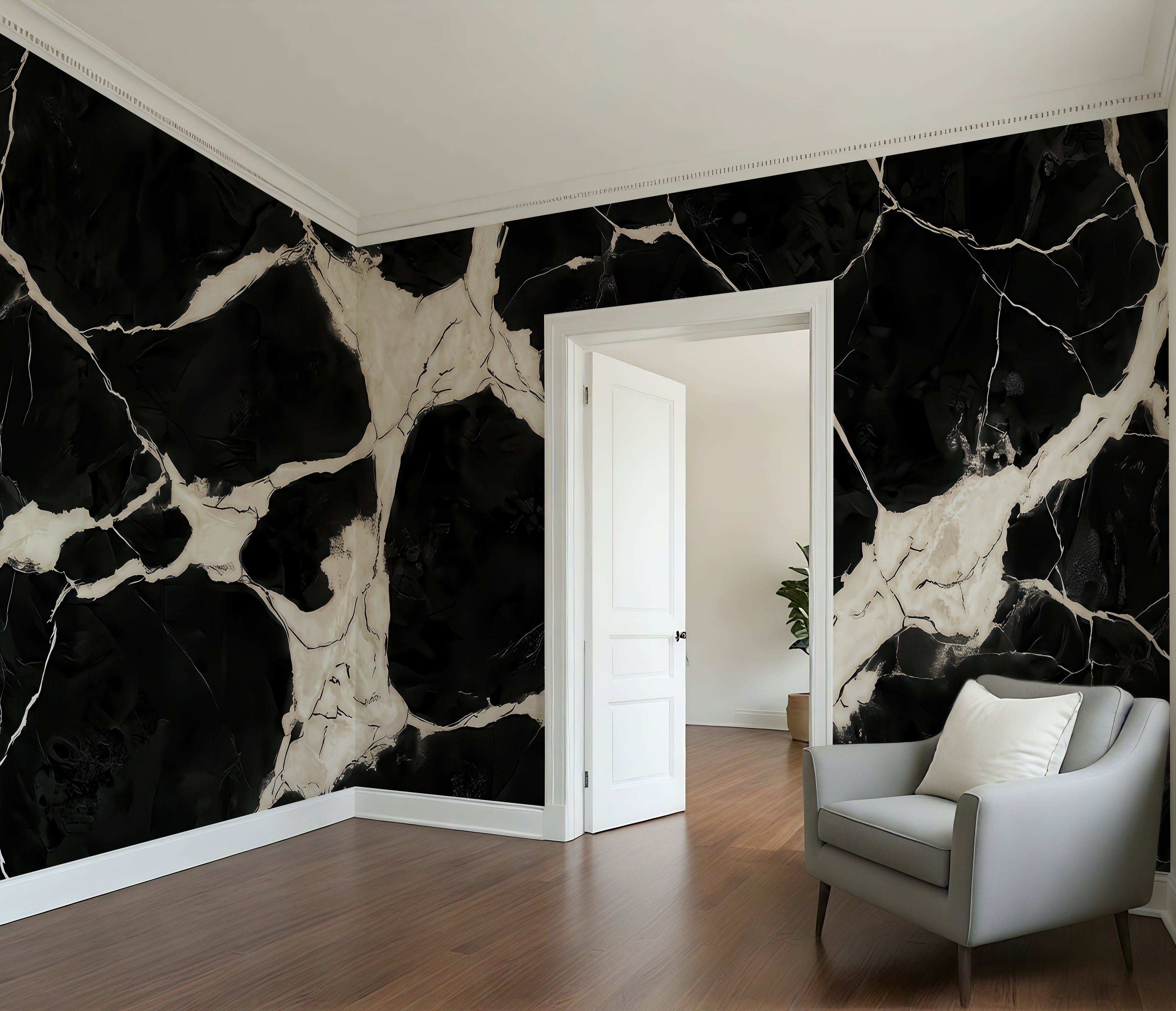 Ink Fracture — Luxe Textures Luxury Wallpaper Mural