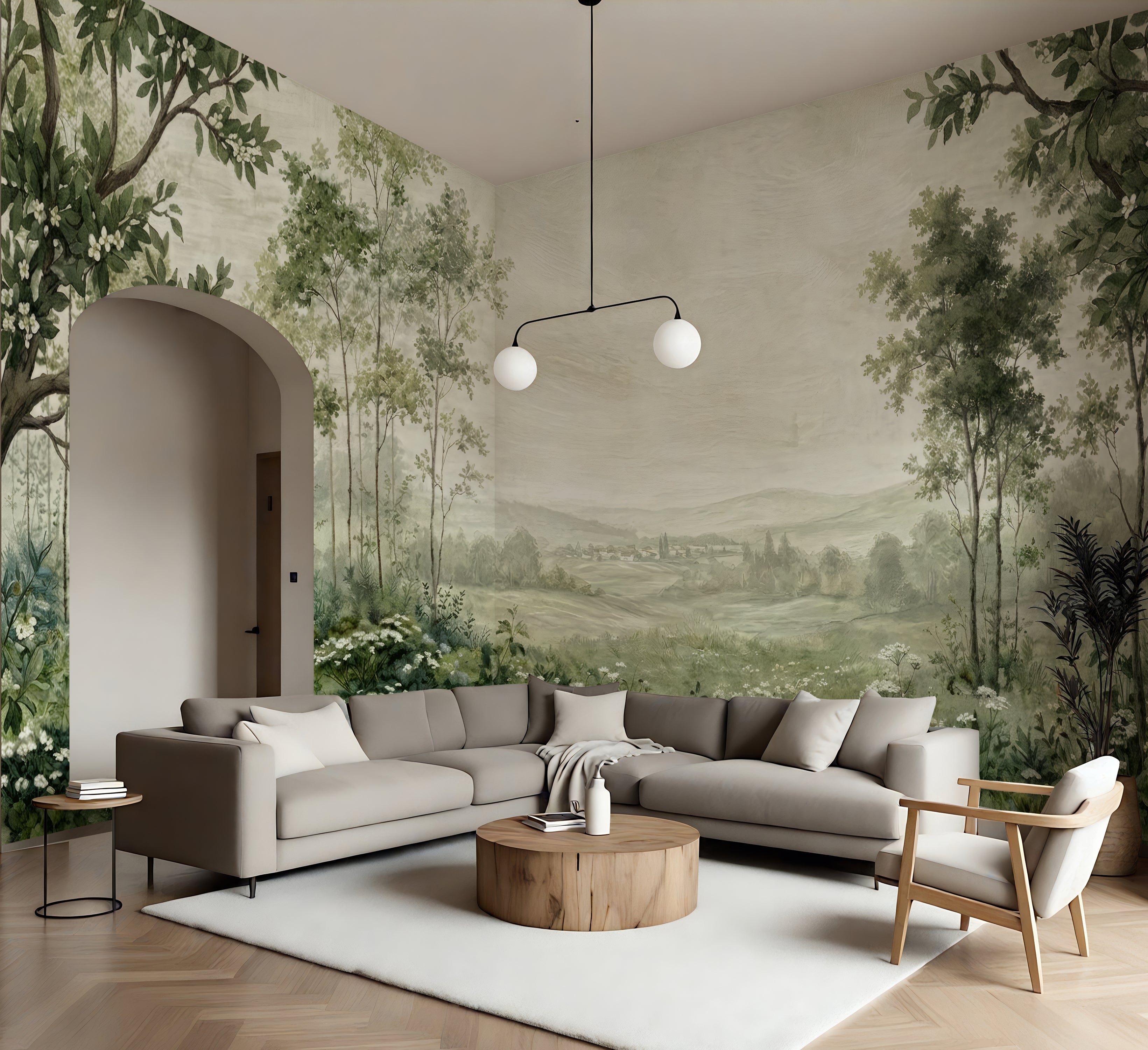 Vintage Landscape - Coastal & Nature Luxury Wallpaper Mural