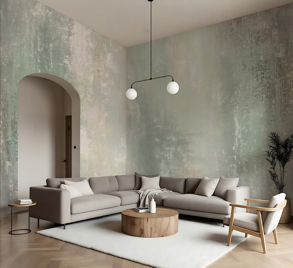 Sage Plaster - Luxe Textures Luxury Wallpaper Mural