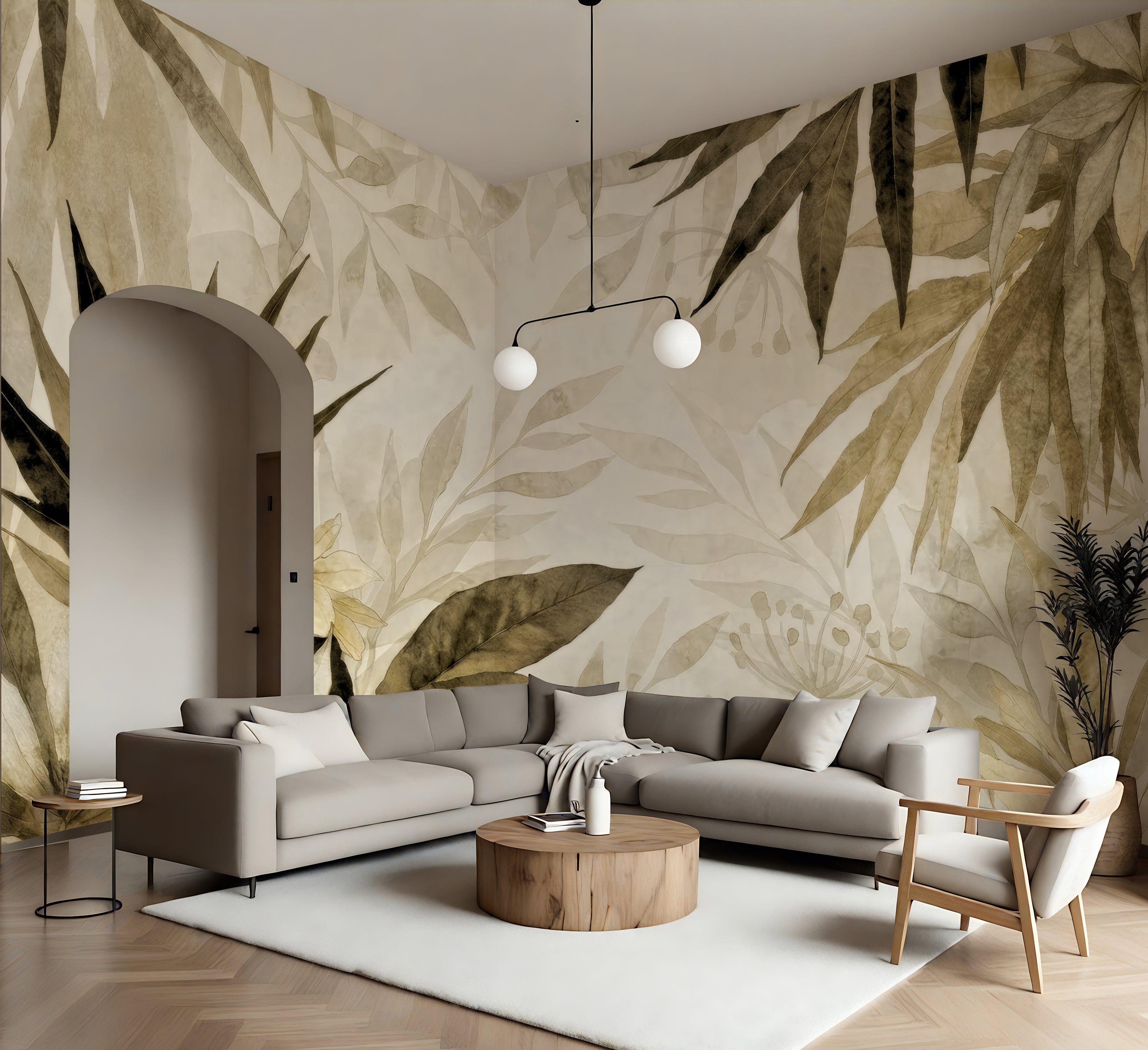 Tropical  Reverie — Bold Florals Luxury Wallpaper Mural
