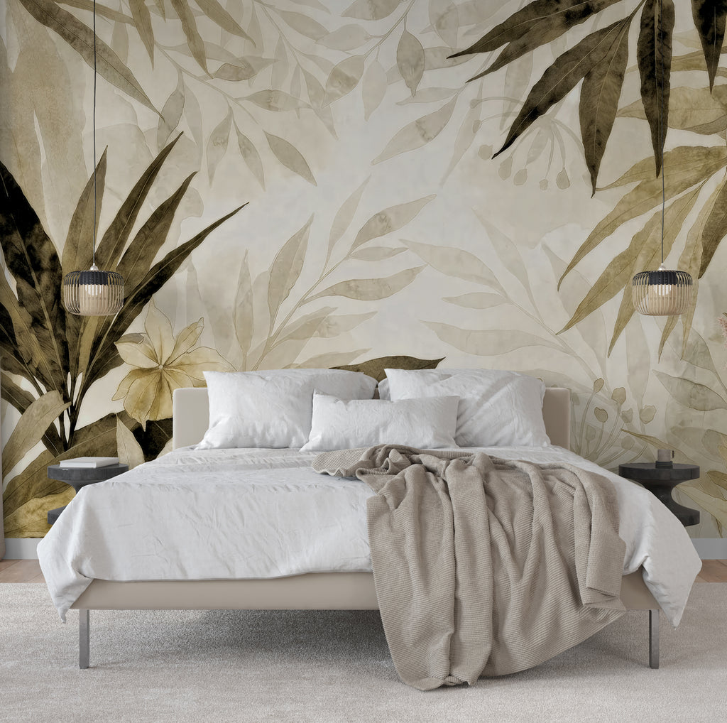 Tropical  Reverie — Bold Florals Luxury Wallpaper Mural