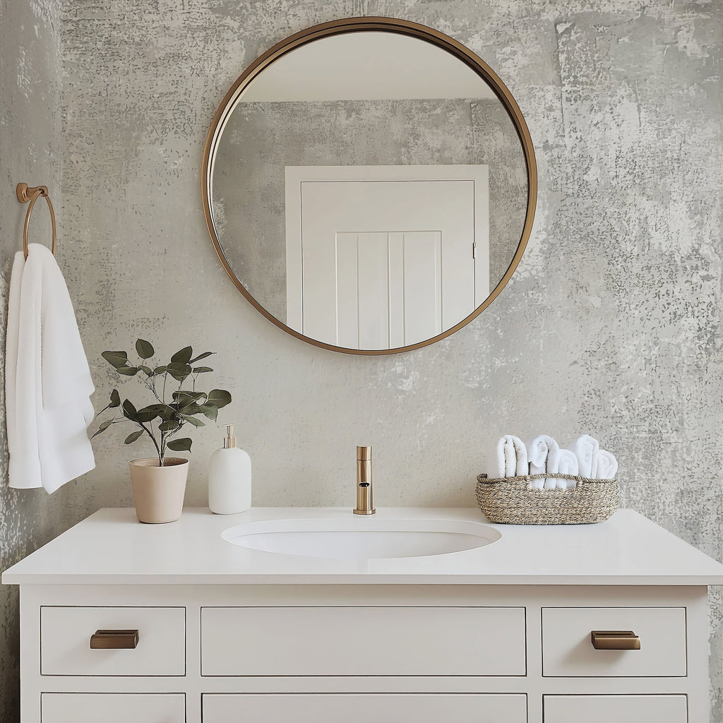 Distressed Rustic Concrete — Luxe Textures Luxury Wallpaper Mural