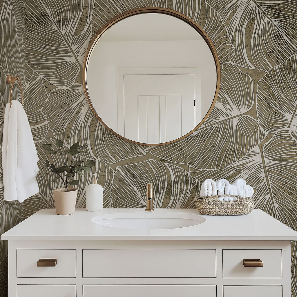 Tropical Canopy — Bold Florals Luxury Wallpaper Mural