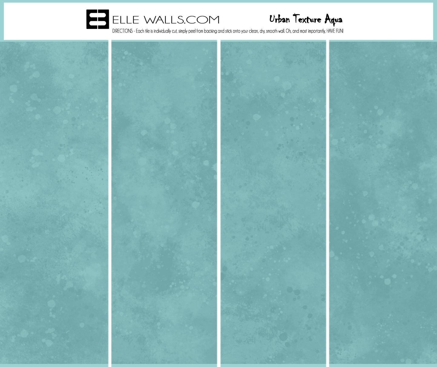 Urban Texture Wallpaper Tile - Aqua