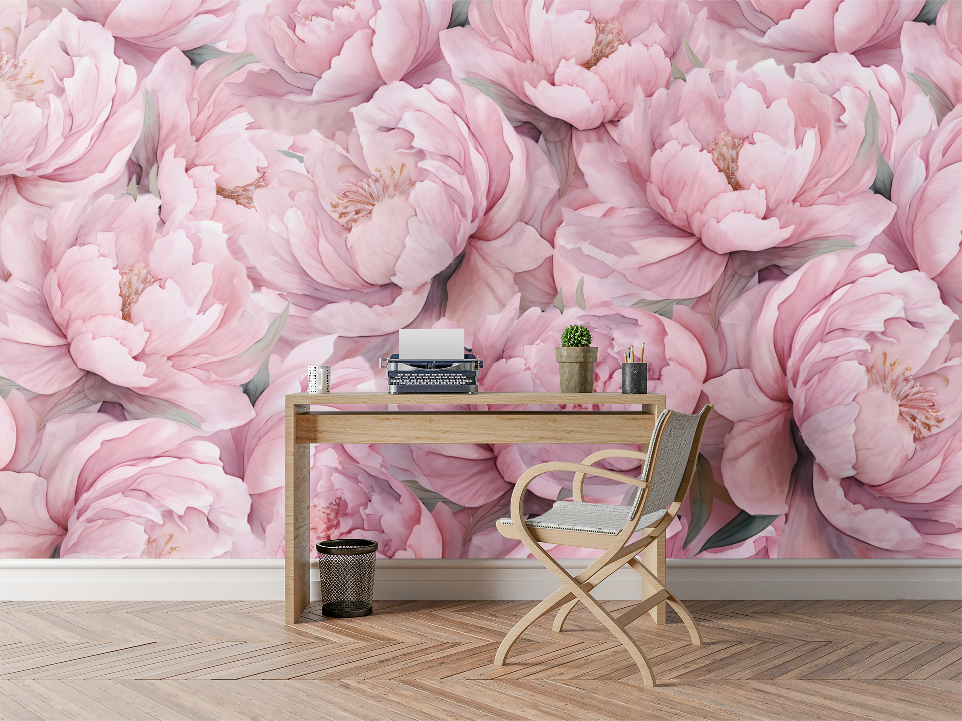 Full Bloom Peonies — Bold Florals Luxury Wallpaper Mural