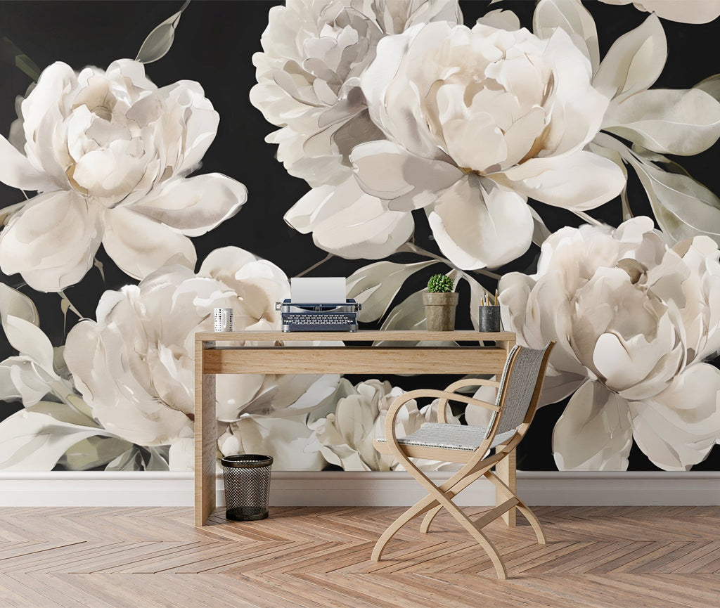 Painted Peony — Bold Florals Luxury Wallpaper Mural
